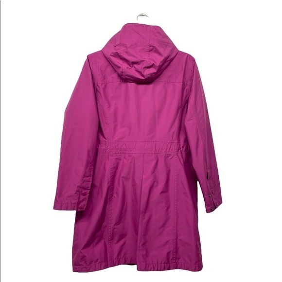 L.L. BEAN Pink H2OFF Raincoat Jacket Mesh-Lined Misses Small Petite 287445 - Picture 5 of 17